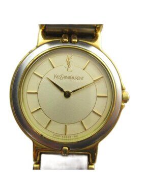 Yves Saint Laurent | Accessories | Ysl Gold Tone Watch With  display picture 3